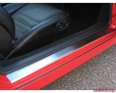 Rennline Plain Stainless Steel Sill Plate Set Porsche 911 | 912 | 930 964 | 993 1965-1994 - SP01      BLACK